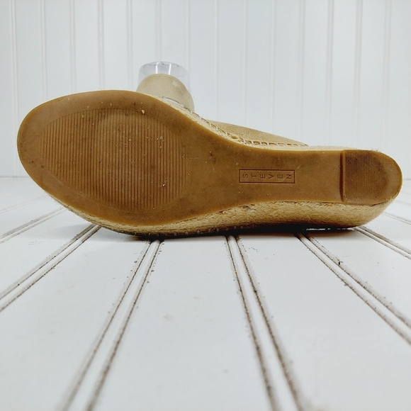 Steve Madden Womens Indiggoo Gold Elastic Pep Toe Espadrilles Sandals K1001 - Picture 8 of 12